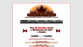 What Businesssellcanada.com website looked like in 2022 (1 year ago)