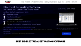 What Bestbidestimating.com website looked like in 2022 (1 year ago)