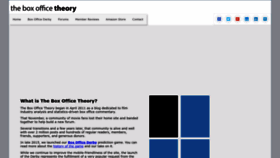 What Boxofficetheory.com website looked like in 2022 (1 year ago)
