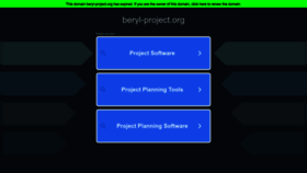 What Beryl-project.org website looked like in 2022 (3 years ago)
