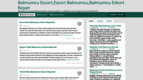 What Balmumcuescort.com website looked like in 2022 (1 year ago)
