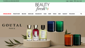 What Beautyfresh.com website looked like in 2022 (1 year ago)