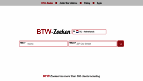 What Btw-zoeken.nl website looked like in 2022 (1 year ago)