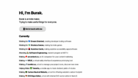 What Buraktokak.com website looked like in 2022 (1 year ago)