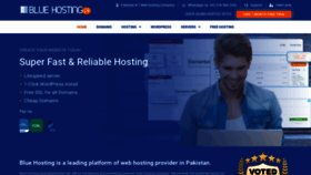 What Bluehosting.pk website looked like in 2022 (1 year ago)