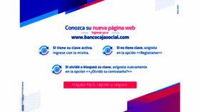 What Bancocajasocial.com.co website looked like in 2022 (1 year ago)
