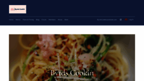 What Byrdscookin.com website looked like in 2022 (1 year ago)
