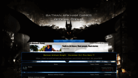 What Batmanarkhamgames.forumotion.com website looked like in 2022 (1 year ago)