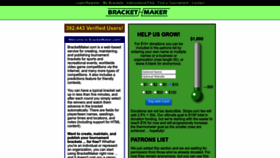 What Bracketmaker.com website looked like in 2022 (2 years ago)