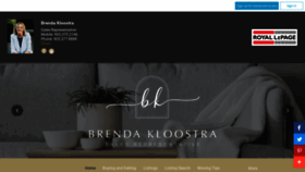 What Brendakloostra.com website looked like in 2022 (1 year ago)