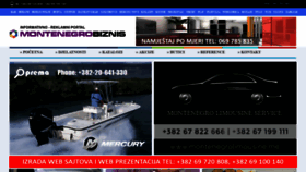 What Biznissajt.me website looked like in 2022 (1 year ago)
