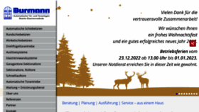What Burmann.de website looked like in 2022 (1 year ago)
