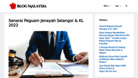 What Blogmalaysia.com website looked like in 2022 (1 year ago)