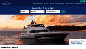 What Boattest.com website looked like in 2022 (1 year ago)