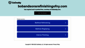 What Bobandsonsrefinishingofny.com website looked like in 2022 (1 year ago)