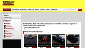 What Buletinulauto.ro website looked like in 2022 (1 year ago)