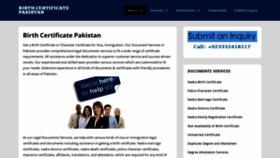 What Birthcertificatepakistan.com website looked like in 2022 (1 year ago)