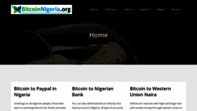 What Bitcoinnigeria.org website looked like in 2023 (1 year ago)