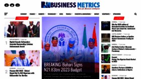 What Businessmetricsng.com website looked like in 2023 (1 year ago)