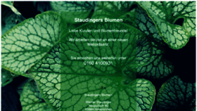 What Blumen-staudinger.de website looked like in 2023 (1 year ago)