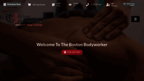 What Bostonbodyworker.com website looked like in 2023 (1 year ago)