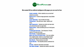 What Boredhumans.com website looked like in 2023 (1 year ago)