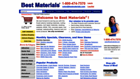 What Bestmaterials.com website looked like in 2023 (1 year ago)