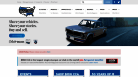 What Bmwcca.org website looked like in 2023 (1 year ago)