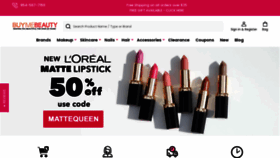 What Buymebeauty.com website looked like in 2023 (1 year ago)