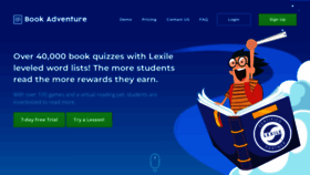 What Bookadventure.com website looked like in 2023 (1 year ago)