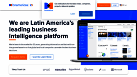 What Bnamericas.com website looked like in 2023 (1 year ago)