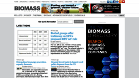 What Biomassmagazine.com website looked like in 2023 (1 year ago)