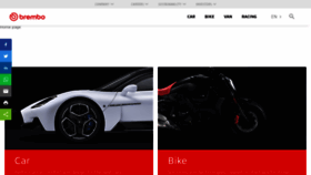 What Brembo.com website looked like in 2023 (1 year ago)