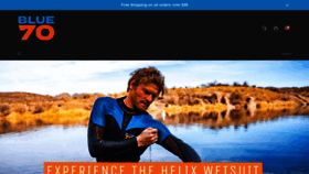 What Blueseventy.com website looked like in 2023 (1 year ago)