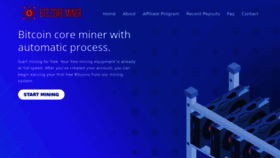 What Btccoreminer.com website looked like in 2023 (1 year ago)
