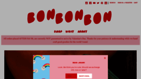 What Bonbonbon.com website looked like in 2023 (1 year ago)