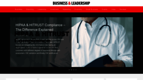What Businessandleadership.com website looked like in 2023 (1 year ago)