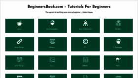 What Beginnersbook.com website looked like in 2023 (1 year ago)