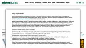 What Biznes.interia.pl website looked like in 2023 (1 year ago)