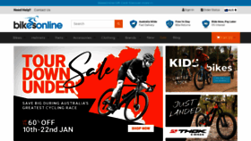 What Bicyclesonline.com.au website looked like in 2023 (1 year ago)