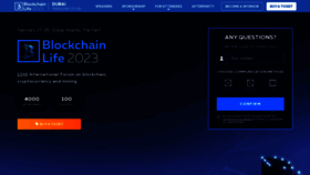 What Blockchain-life.com website looked like in 2023 (1 year ago)