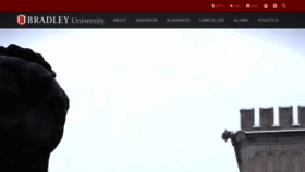 What Bradley.edu website looked like in 2023 (1 year ago)