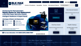 What Blkmaxhospital.com website looked like in 2023 (1 year ago)