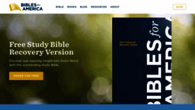 What Biblesforamerica.org website looked like in 2023 (1 year ago)