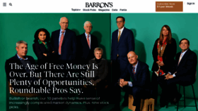 What Barrons.com website looked like in 2023 (1 year ago)