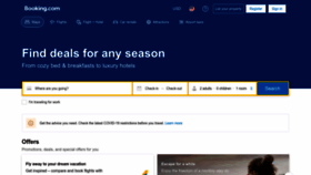 What Booking.com website looked like in 2023 (1 year ago)