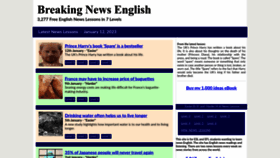 What Breakingnewsenglish.com website looked like in 2023 (1 year ago)