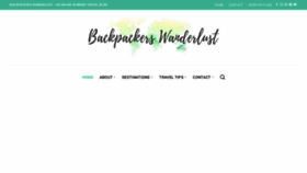 What Backpackerswanderlust.com website looked like in 2023 (1 year ago)