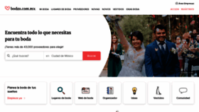 What Bodas.com.mx website looked like in 2023 (1 year ago)