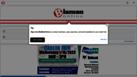 What Bismanonline.com website looked like in 2023 (1 year ago)